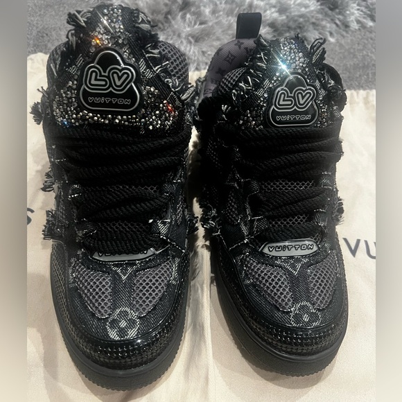 Louis Vuitton Skate Trainer Black Swarovski Monogran - Picture 7 of 11